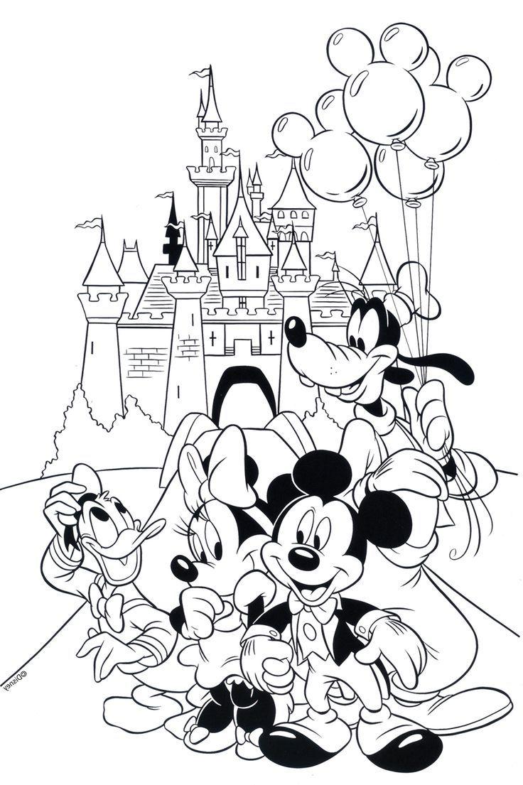 736x1105 Hd Free Disney Coloring Pages Printables Disneyland Library