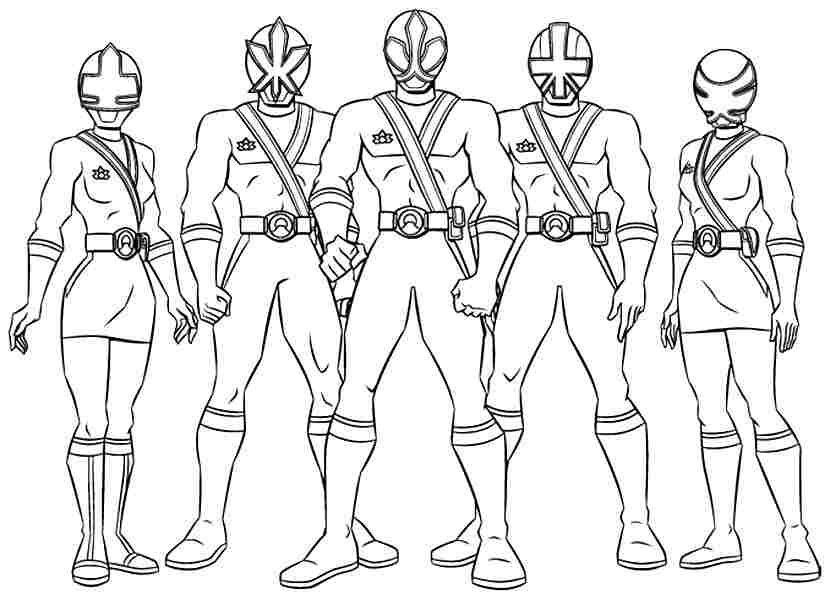 830x600 Power Rangers Coloring Pages For Kids