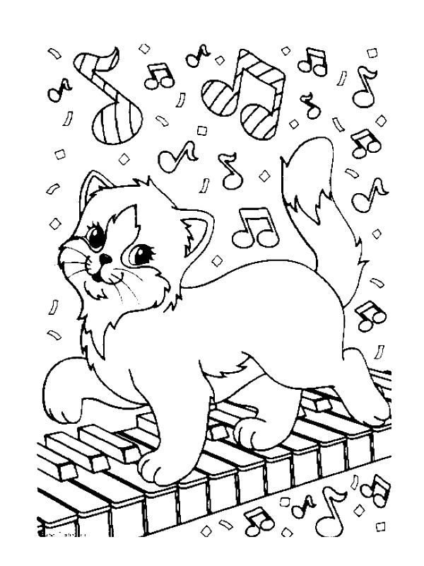 600x800 Online Coloring Pages For Adults Cats Musical Youtube Videos