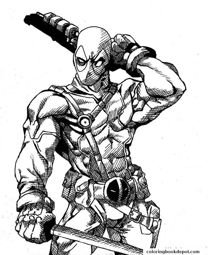 807x990 Deadpool Details Hd Coloring Pages