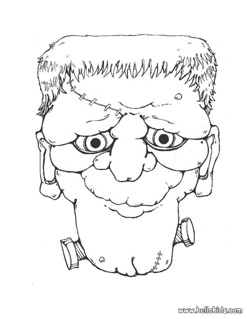 820x1060 Halloween Monsters Coloring Pages