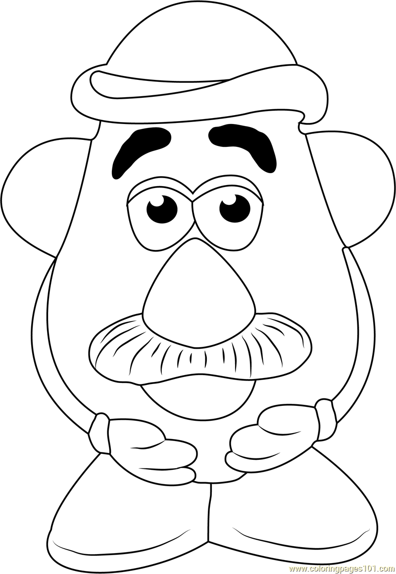 800x1157 Mr And Mrs Potato Head Coloring Page Free Printable Pages New