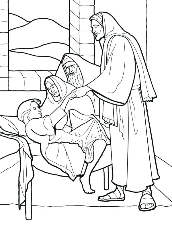 600x806 Miracles Of Jesus Coloring Pages Miracles Coloring Pages Best
