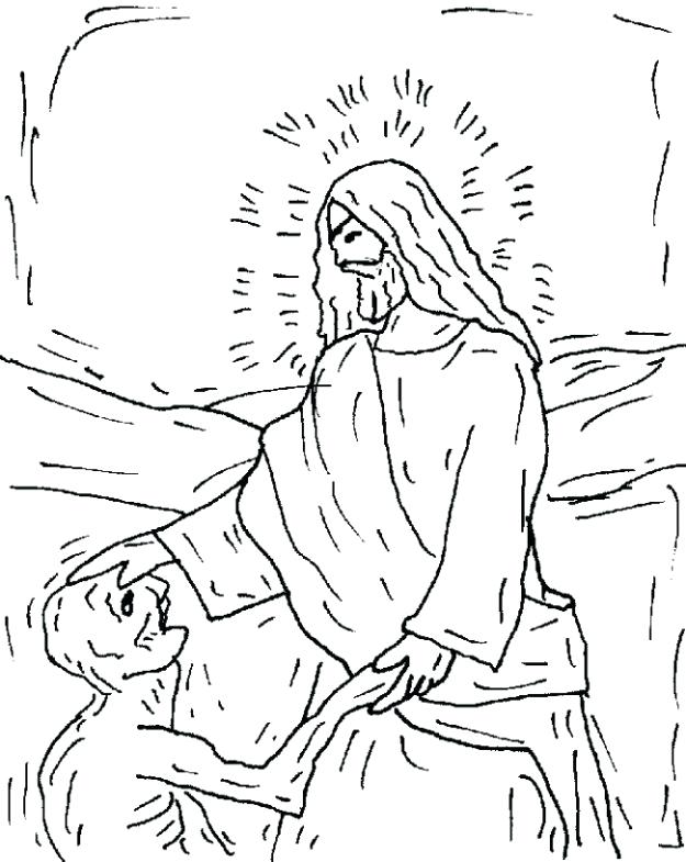 625x785 Ten Lepers Colouring Sheets Heals Coloring Page Pages Of Healing