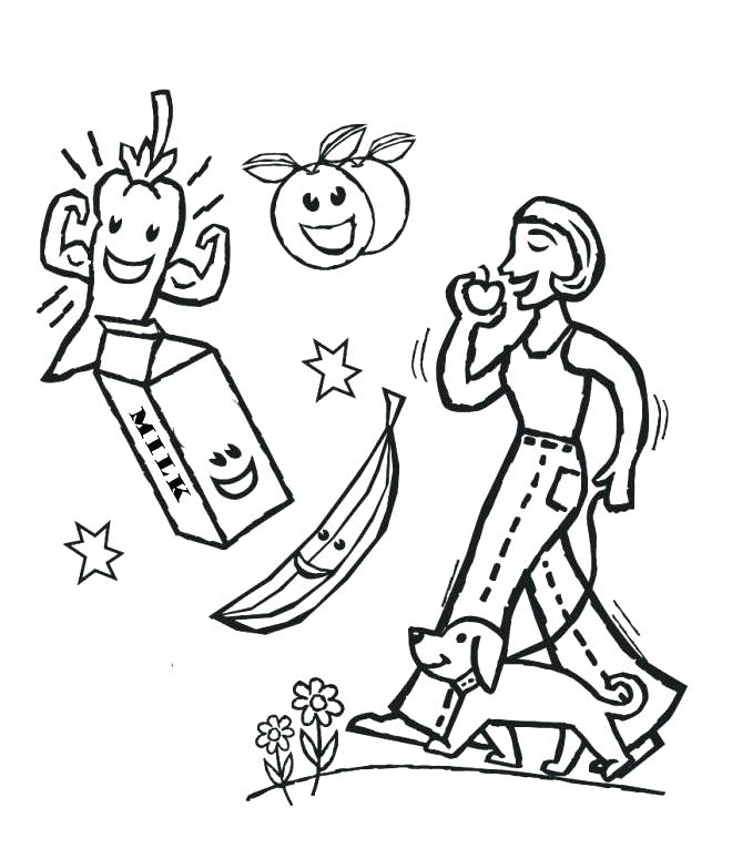 660x775 Health Coloring Pages Coloring Pages Of Healthy Foods Also Health