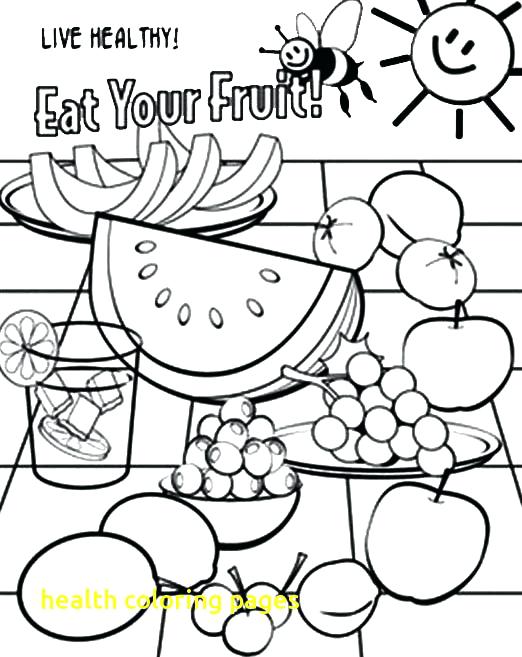 522x657 Health Coloring Pages Health Coloring Pages With Fresh Healthy