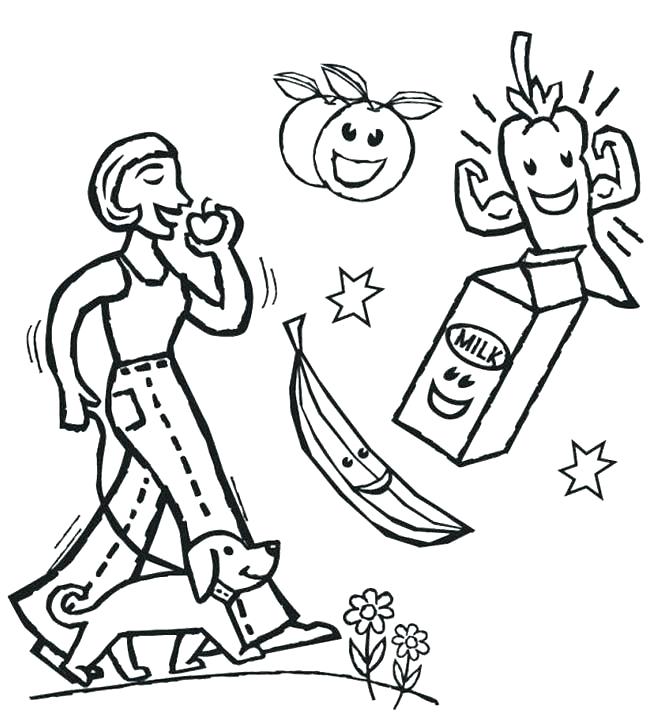 650x716 Healthy Coloring Pages