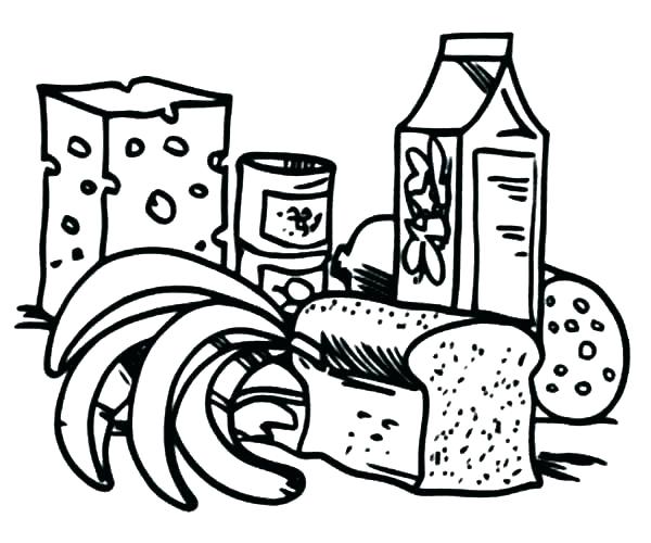 600x500 Healthy Eating Coloring Pages Healthy Food Coloring Pages Coloring