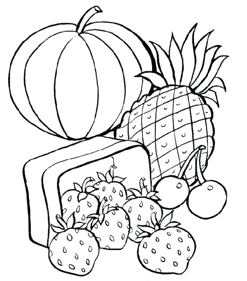 800x910 Printable Food Coloring Pages Picnic Basket Coloring Page Food