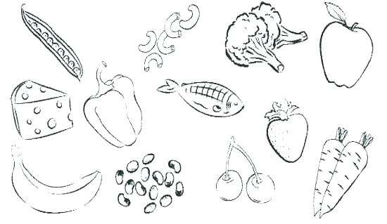 550x319 Healthy Coloring Pages
