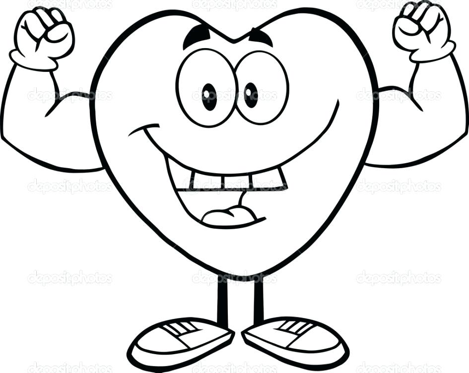 945x752 Healthy Coloring Pages Coloring Download Healthy Heart Coloring