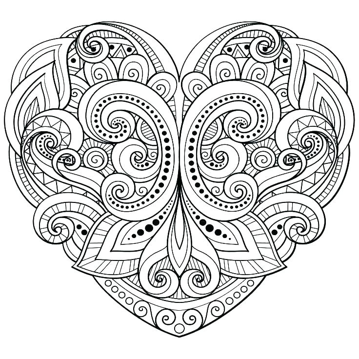 736x736 Heart Coloring Page Lock And Key Coloring Pages Free Printable