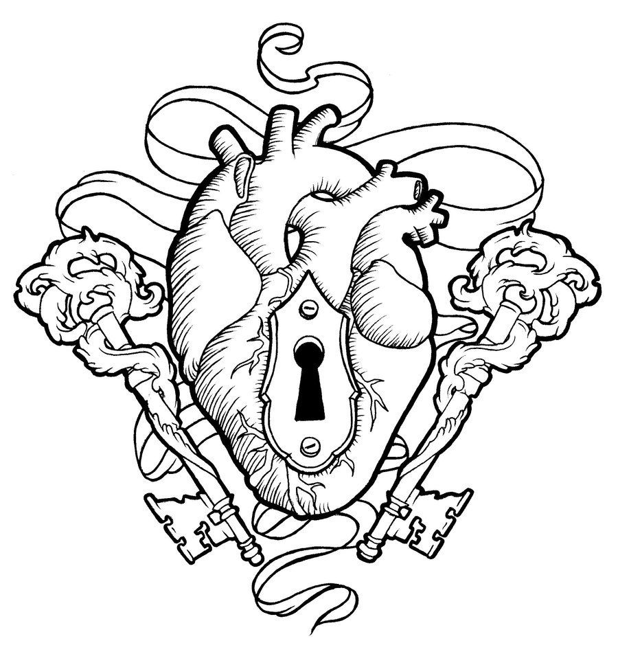 900x952 Heart And Keys By Koyasan On Art Love