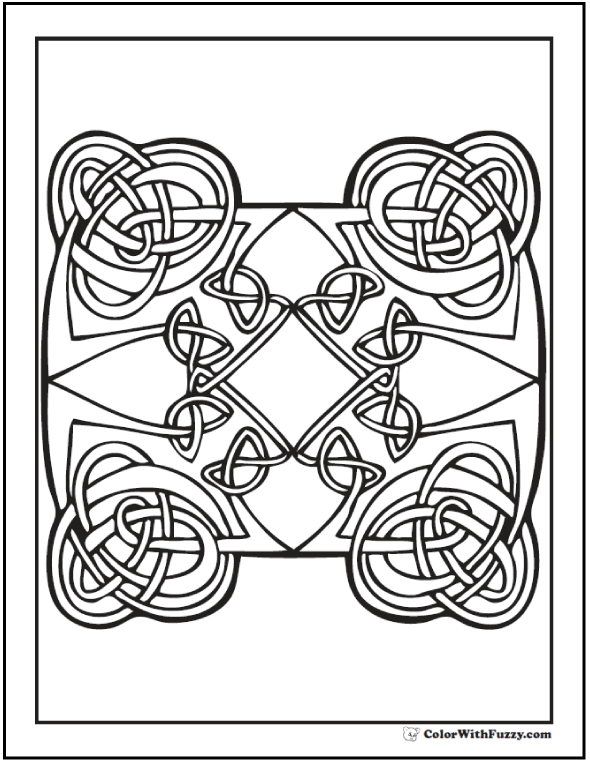 590x762 90 Celtic Coloring Pages Irish, Scottish, Gaelic