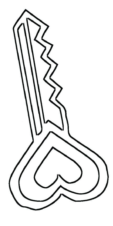 430x860 Key Coloring Page Key To My Heart Coloring Pages Key Deer Coloring