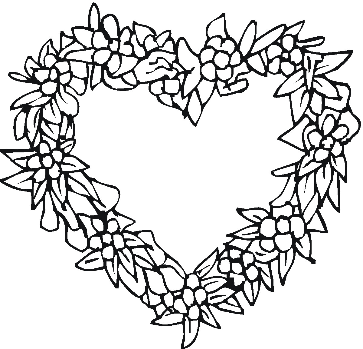 1200x1152 50 Coloring Pages For Teenagers Throughout Heart Sharry Me