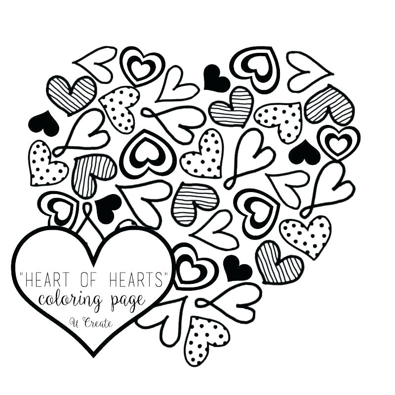 800x800 Free Heart Coloring Pages Lovely Heart Coloring Pages To Print