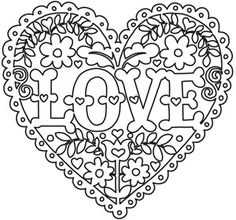 236x220 Hearts Coloring Pages