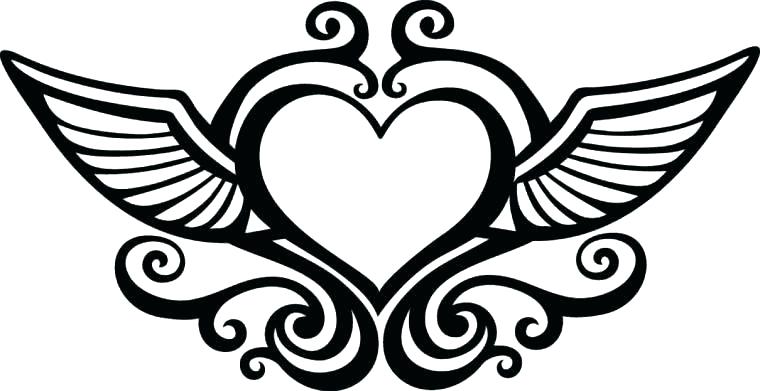 760x391 Coloring Pages Heart Fancy Printable Heart Coloring Pages In World