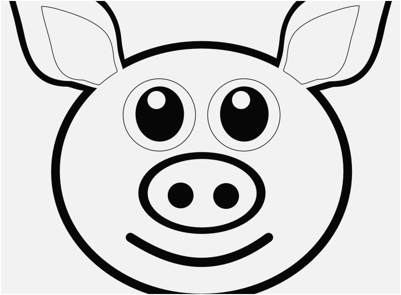 827x609 Free Emoji Coloring Pages Design Pig Face Pigs