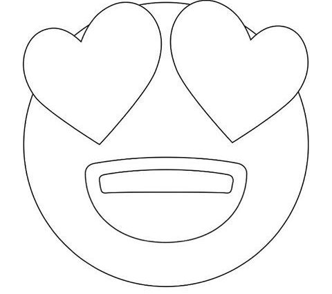 480x425 Heart Eyes Emoji Coloring Pages Emoji Coloring Pages Heart Eyes