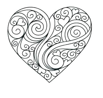 361x345 Heart Coloring Pages Love Heart Coloring Pages Coloring Pages