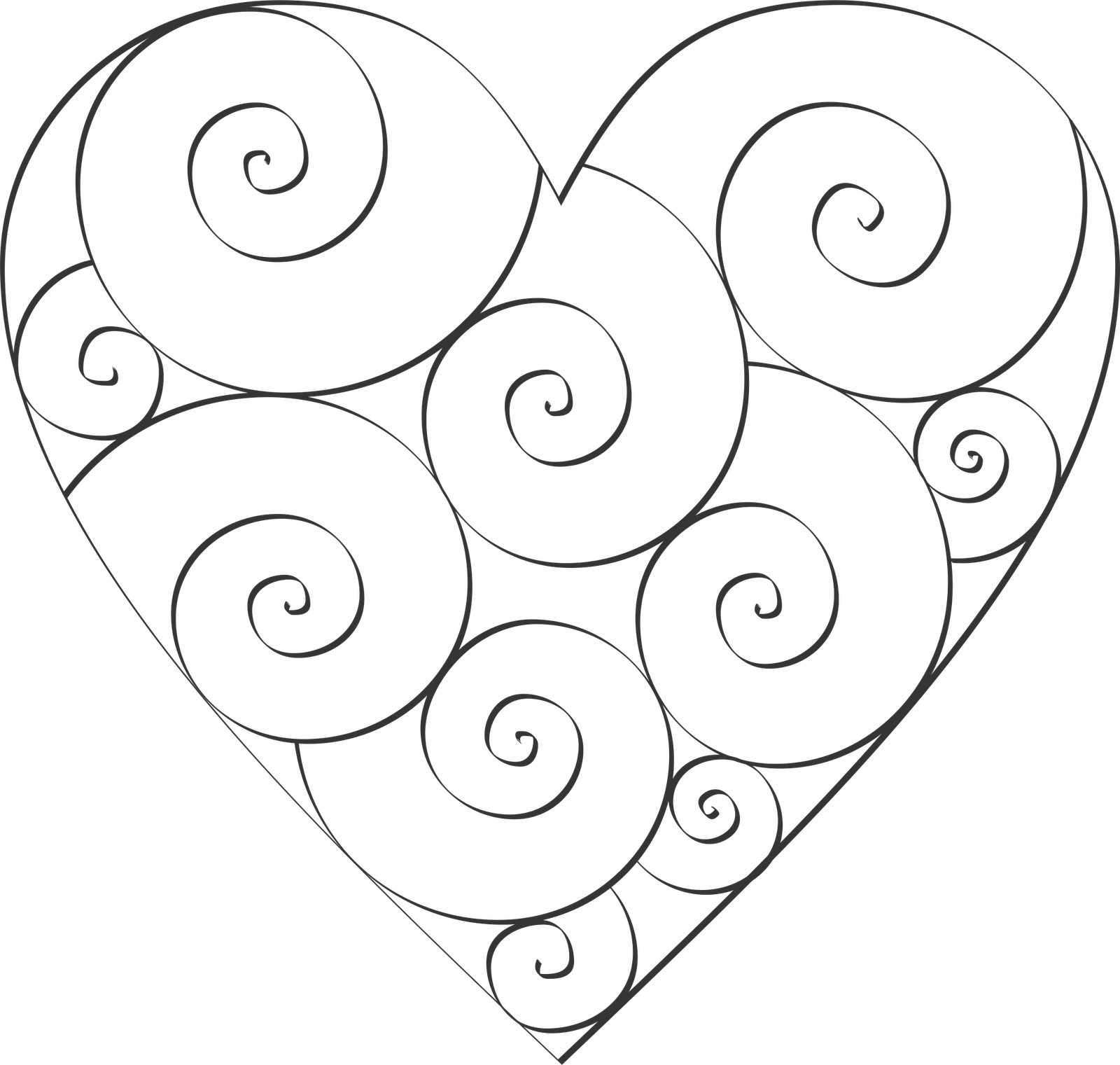 1600x1521 With Hearts To Color