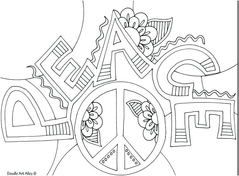 827x609 Peace Sign Coloring Pages Peace Sign Coloring Pages Being A True