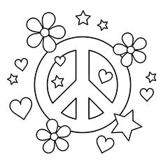 230x230 Top 25 Free Printable Peace Sign Coloring Pages Online