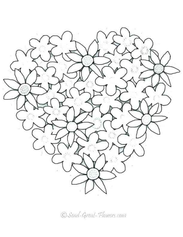 612x792 Printable Hearts To Color Coloring Printable Broken Heart Coloring