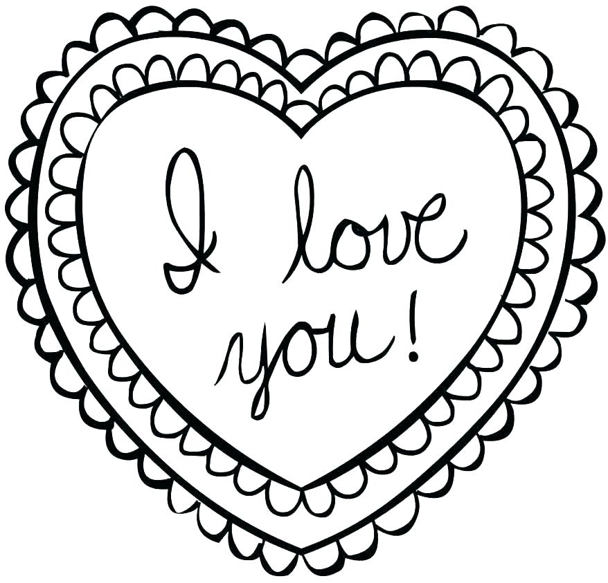 878x843 Heart Shape Coloring Pages Or Coloring Page Of Heart Heart Shape