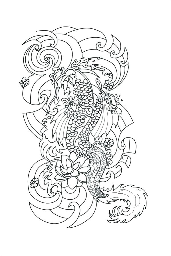 599x899 Tattoo Coloring Pages Tattoo Coloring Hand Drawn Dragon Tattoo