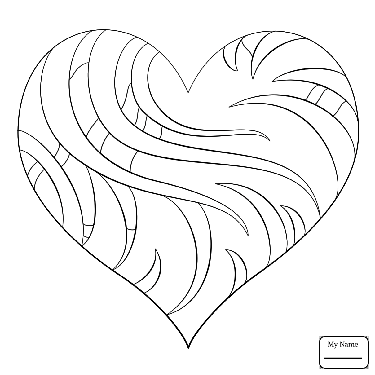 1210x1210 Coloring Pages For Kids Arts Culture Fancy Heart Hearts On Heart