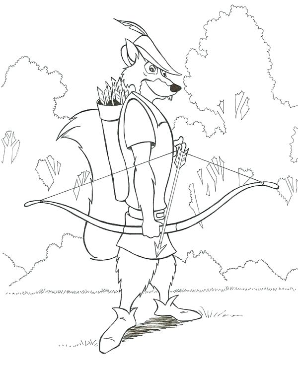 600x751 Heart With Arrow Coloring Pages Robin Hood Pick An Arrow Coloring