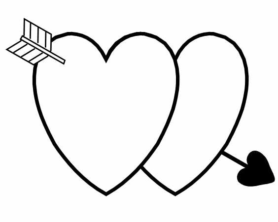 564x451 Valentine's Day Coloring Pages