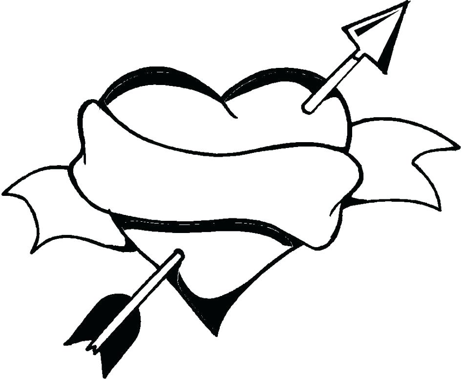 948x780 Coloring Pages Heart Coloring Pages Hearts Hearts And Roses Full