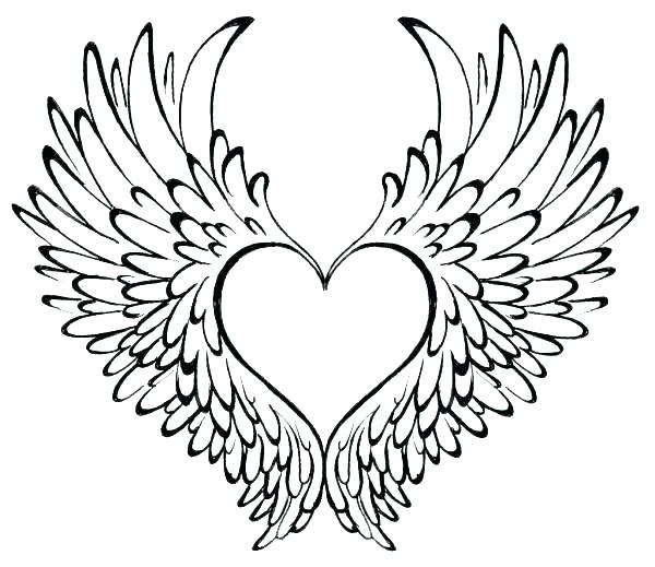 600x519 Heart And Roses Coloring Pages