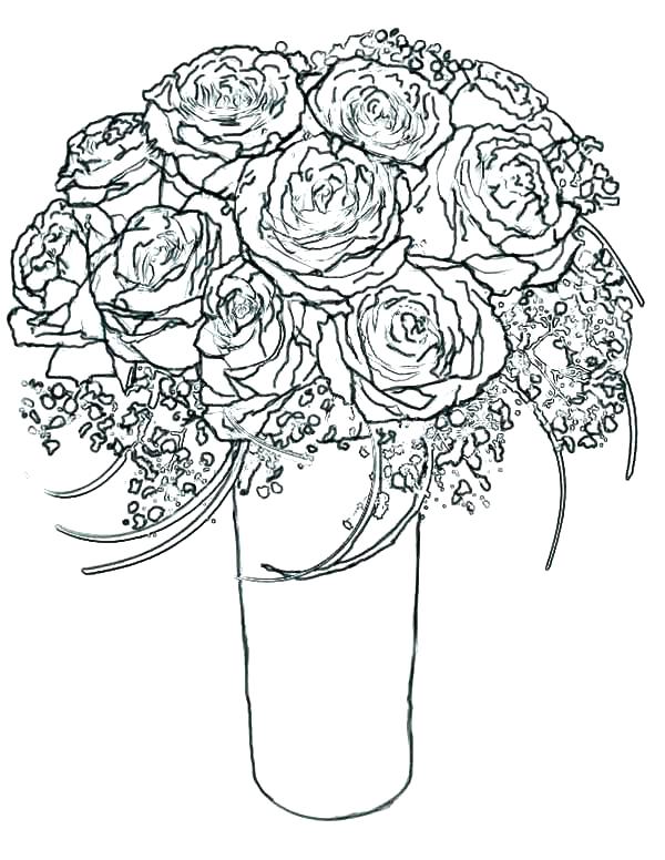 600x776 Coloring Pages Hearts And Roses Coloring Page Rose Coloring Pages
