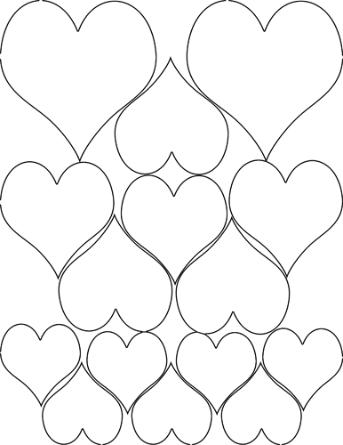 386x500 Free Coloring Pages Hearts And Stars