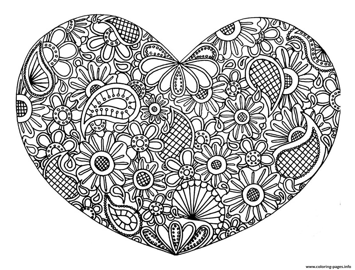 1414x1077 Printable Valentines Heart Coloring Pages Valentine Hearts Pages