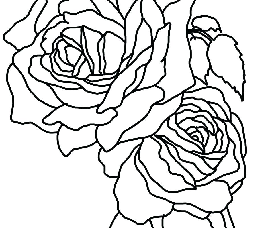 948x800 Heart And Roses Coloring Pages Color Pin Drawn Rose On Fire 1 Love