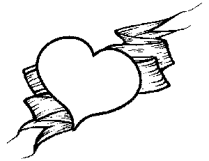 300x231 Heart And Ribbon Coloring Page.png