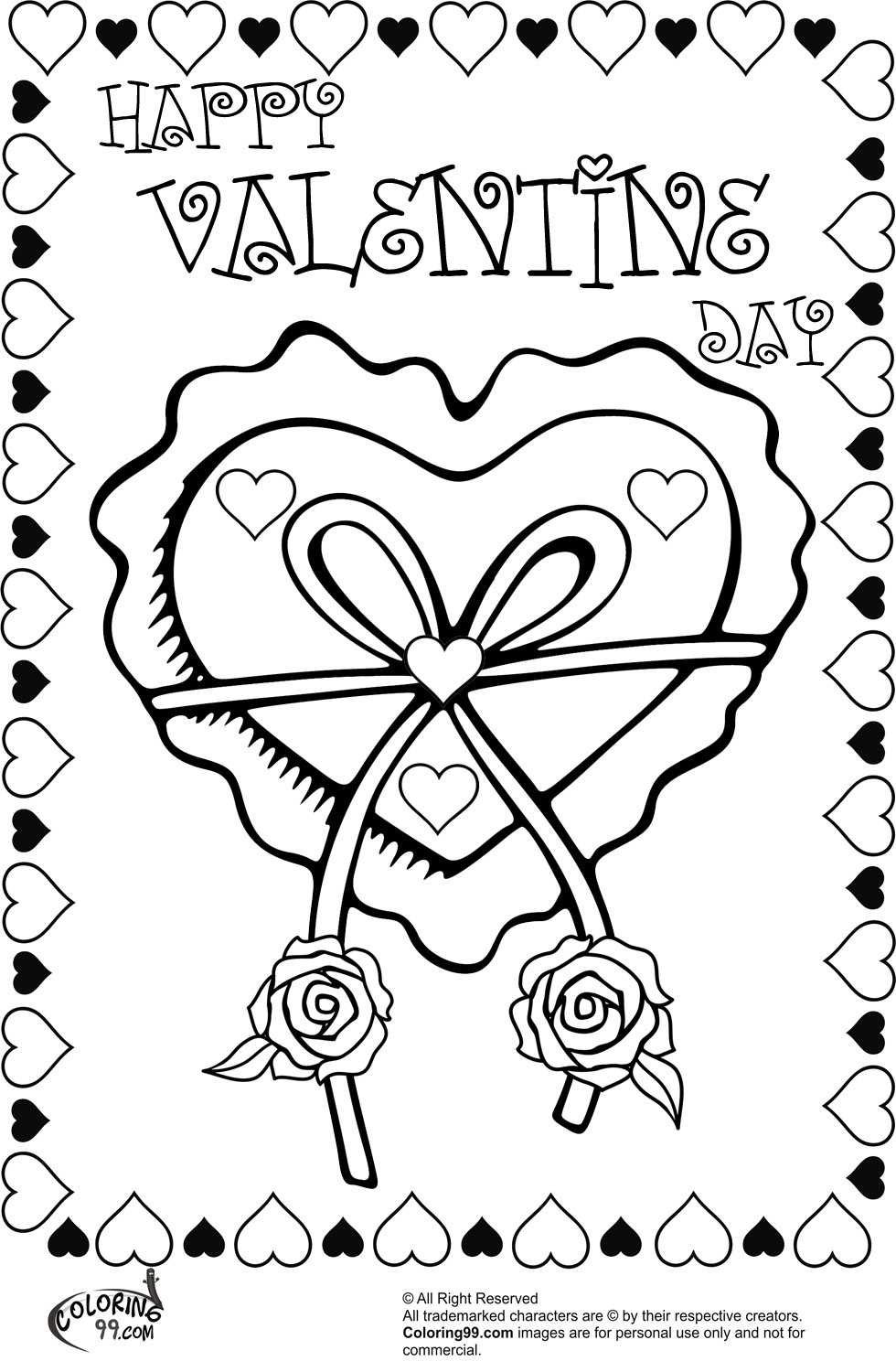 980x1500 Valentine Heart Coloring Pages Minister Coloring