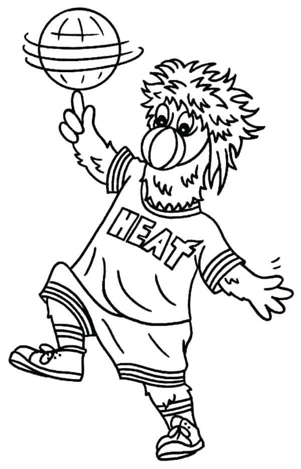 600x936 Miami Heat Coloring Pages Heat Jersey Coloring Pages Miami Heat
