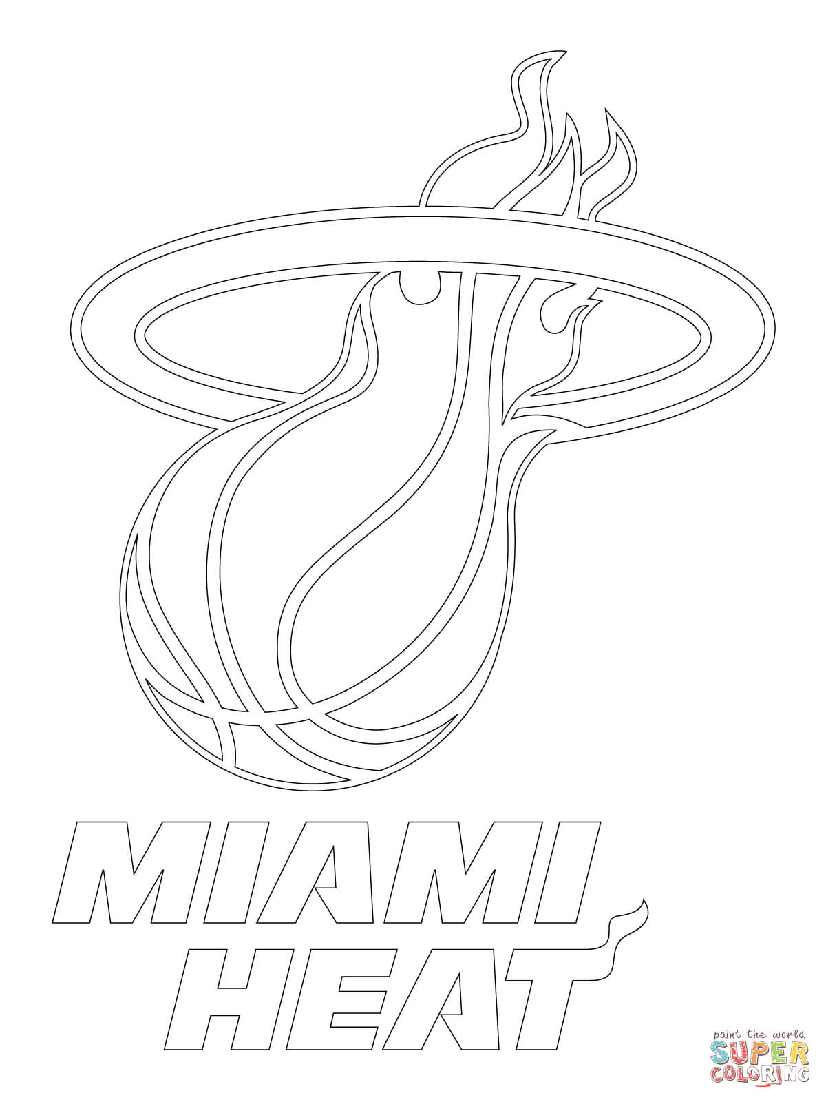 1200x1600 Surprising Miami Heat Coloring Pages Preschool In Sweet Miami Heat