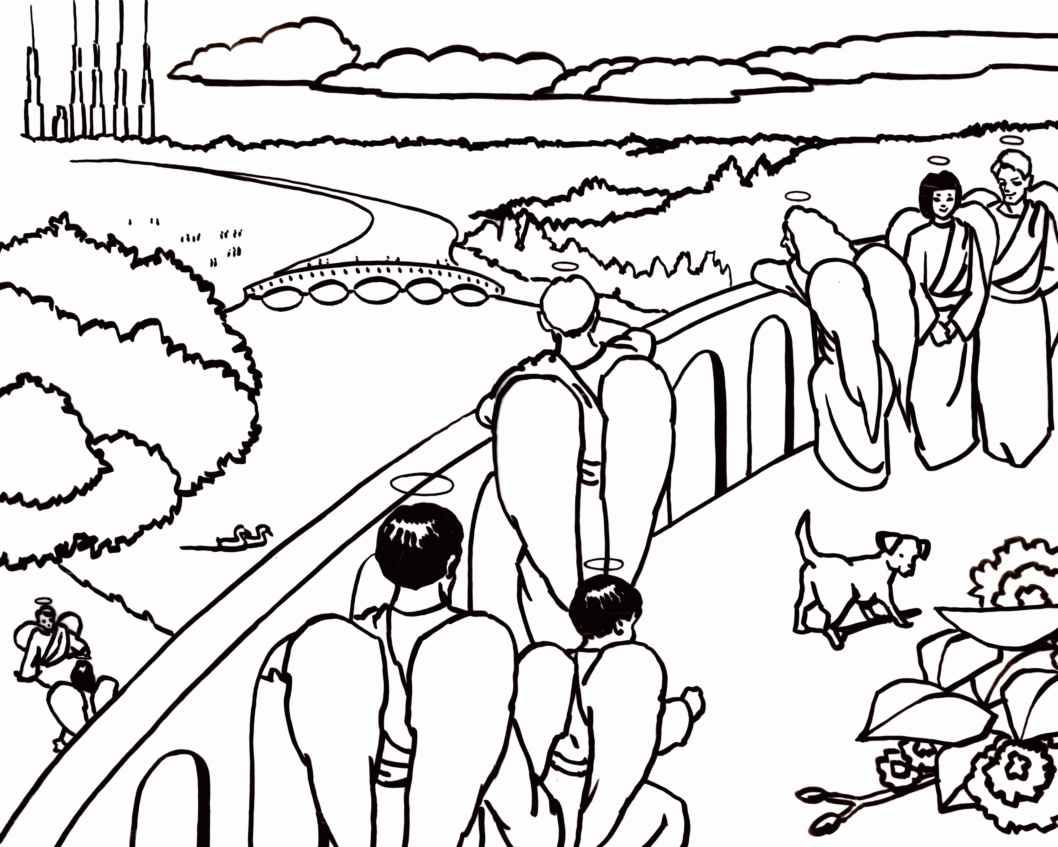 Heaven Coloring Pages