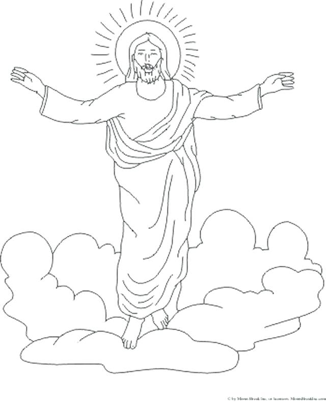 640x787 Coloring Page Of Jesus Heaven Coloring Pages Kids Coloring Pages
