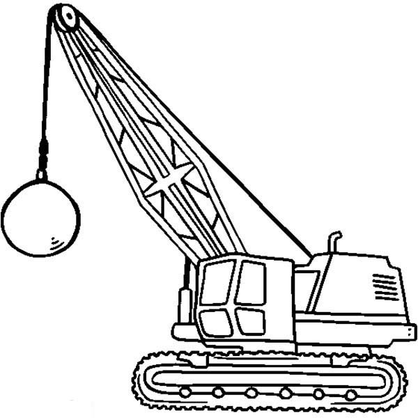600x600 Wrecking Ball Coloring Pages