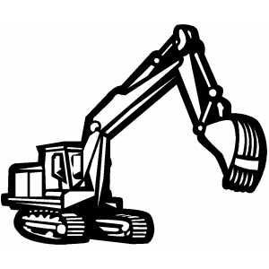 300x300 Construction Signs Printable Free Backhoe In Work Coloring Page
