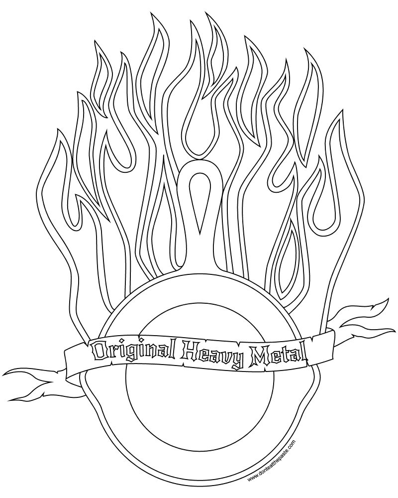 800x1000 Heavy Metal Coloring Pages